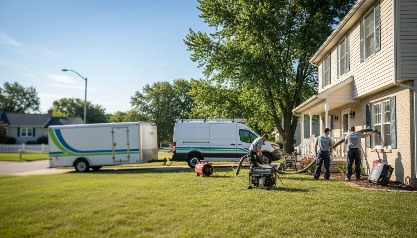 Flooded Basement Restoration And Cleanup With Repair in Old Washington, OH near me